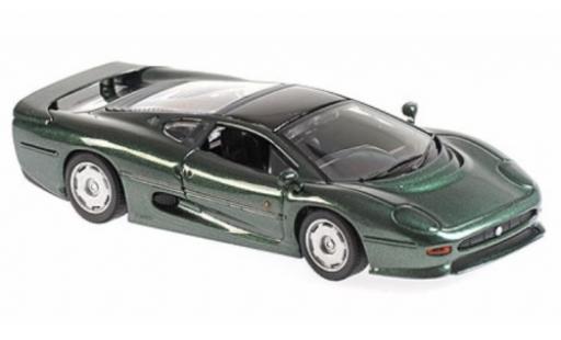 Modelauto Jaguar XJ Base 220 metallic groen RHD 1991 1/43 Maxichamps