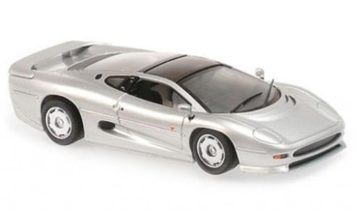 Modelauto Jaguar XJ Base 220 grijs RHD 1991 1/43 Maxichamps