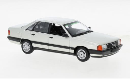 Modelauto Audi 100 berline grijs 1990 1/43 Maxichamps
