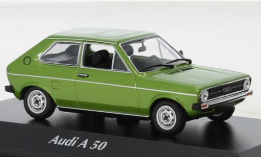 Modelauto Audi 50 citadine metallic groen 1975 1/43 Maxichamps