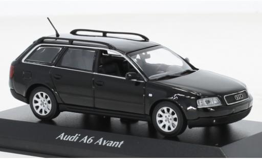 Modelauto Audi A6 avant zwart 1997 1/43 Maxichamps