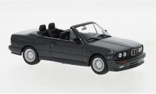 Modelauto Bmw M3 Cabriolet (E30) metallic zwart 1988 1/43 Maxichamps