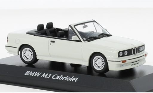 Modelauto Bmw M3 Cabriolet (E30) wit 1988 1/43 Maxichamps