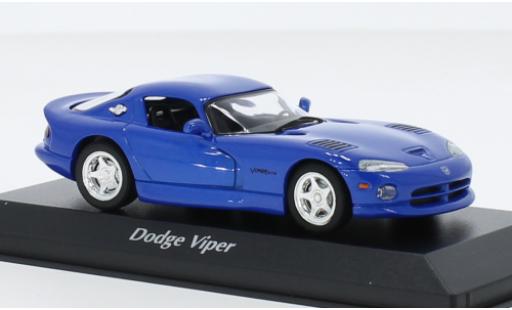 Modelauto Dodge Viper GTS metallic blauw 1993 1/43 Maxichamps