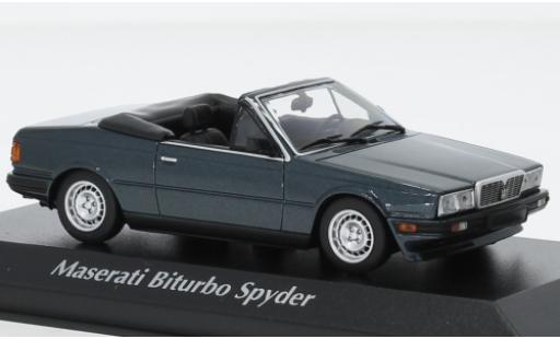 Modelauto Maserati Biturbo Spyder metallic groen 1982 1/43 Maxichamps