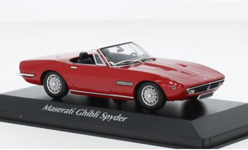 Modelauto Maserati Ghibli spyder rood 1969 1/43 Maxichamps