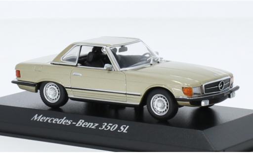 Modelauto Mercedes 350 Base SL Hardtop (R107) metallic beige 1974 1/43 Maxichamps