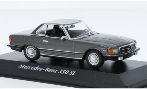 Modelauto Mercedes 350 Base SL Hardtop (R107) metallic grijs 1974 1/43 Maxichamps