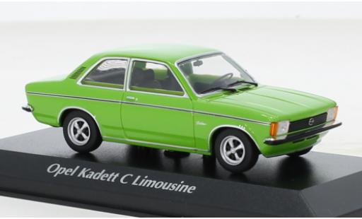 Modelauto Opel Kadett C Berlina C Sedan groen 1978 1/43 Maxichamps