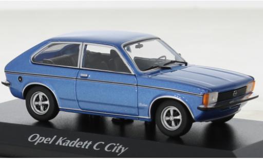 Modelauto Opel Kadett C City C blauw 1978 1/43 Maxichamps
