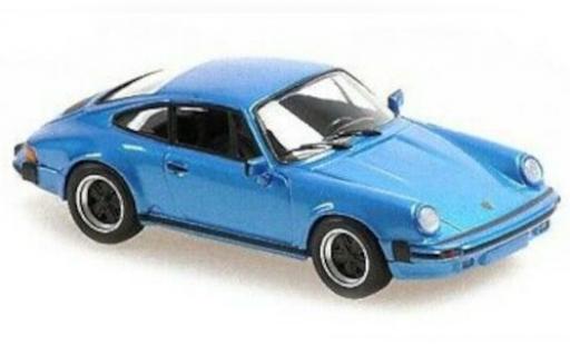 Modelauto Porsche 911 SC metallic blauw 1979 1/43 Maxichamps