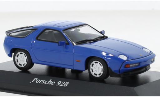 Modelauto Porsche 928 S S blauw 1979 1/43 Maxichamps