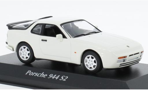 Modelauto Porsche 944 S2 wit 1989 1/43 Maxichamps