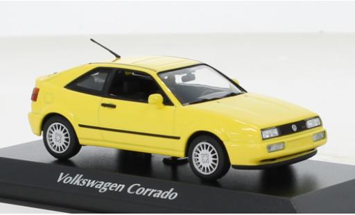 Modelauto Volkswagen Corrado G60 geel 1990 1/43 Maxichamps