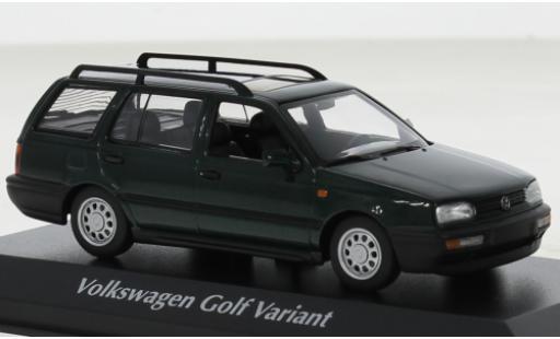 Modelauto Volkswagen Golf Variant metallic groen 1997 1/43 Maxichamps