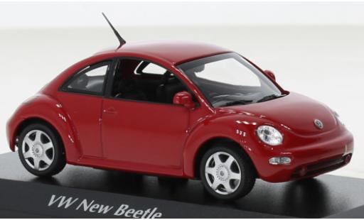 Modelauto Volkswagen New Beetle Base rood 1998 1/43 Maxichamps