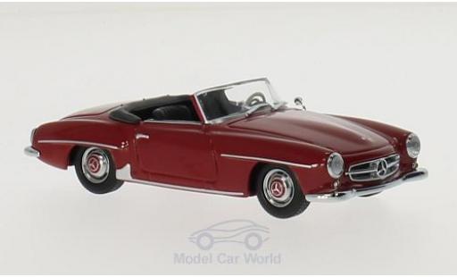 Modelauto Mercedes 190 Base (W121) rood 1955 1/43 Maxichamps