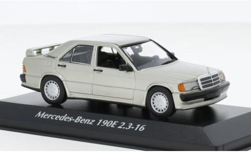 Modelauto Mercedes 190 Base E (W201) 2.3-16 metallic beige 1984 1/43 Maxichamps