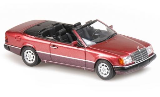 Modelauto Mercedes 300 Coupe CE-24 Cabriolet (A124) metallic rood 1991 1/43 Maxichamps
