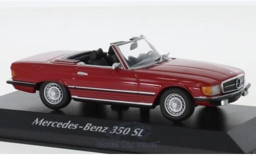 Modelauto Mercedes 350 Base SL (R107) rood 1974 1/43 Maxichamps