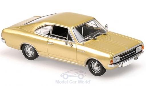 Modelauto Opel Rekord C Coupe gold 1966 1/43 Maxichamps