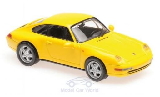 Modelauto Porsche 911 Base geel 1 1/43 Maxichamps