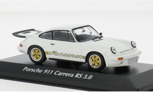 Modelauto Porsche 911 RS Carrera 3.0 wit/rood 1974 1/43 Maxichamps