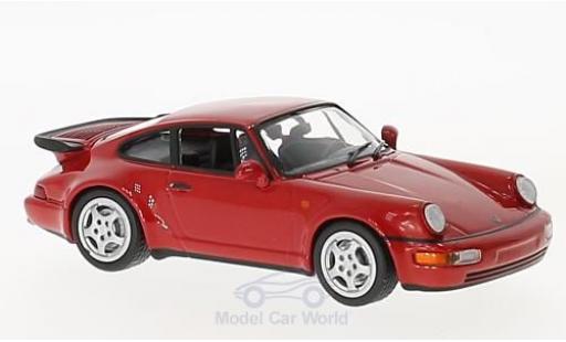 Modelauto Porsche 911 Turbo rood 1990 1/43 Maxichamps