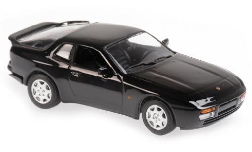 Modelauto Porsche 944 S2 zwart 1989 1/43 Maxichamps