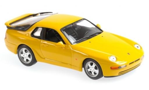 Modelauto Porsche 911 Club Sport 968 CS geel 1 1/43 Maxichamps