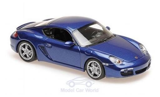 Modelauto Porsche 718 S metallic blauw 2005 1/43 Maxichamps