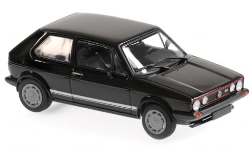 Modelauto Volkswagen Golf GTI I zwart 1983 1/43 Maxichamps