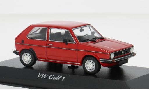 Modelauto Volkswagen Golf Base I rood 1980 1/43 Maxichamps