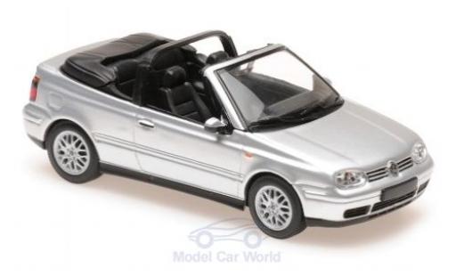 Modelauto Volkswagen Golf Cabriolet IV grijs 1998 1/43 Maxichamps