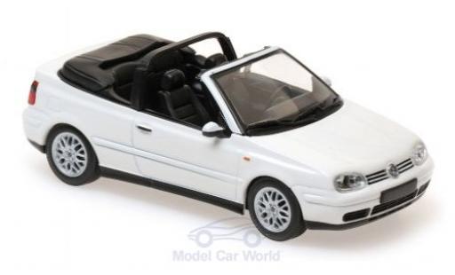 Modelauto Volkswagen Golf Cabriolet IV wit 1998 1/43 Maxichamps