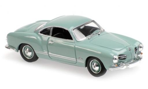 Modelauto Volkswagen Karmann Ghia Coupe Ghia blauw 1955 1/43 Maxichamps