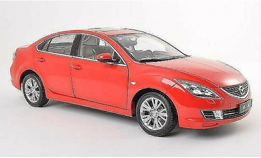 Mazda 6 Base 1/18 Paudi rood 2009 modelauto