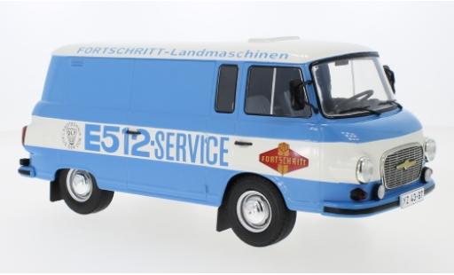 Modelauto Barkas B 1000 fourgon Bestelwagen blauw/wit Fortschritt Service 1970 1/18 MCG