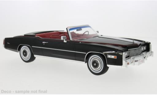 Modelauto Cadillac Eldorado Convertible Cabriolet zwart 1976 1/18 MCG