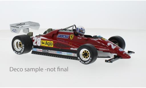 Modelauto Ferrari 126 C2 No.28 Scuderia SpA SEFAC formule 1 GP Monaco 1982 1/18 MCG