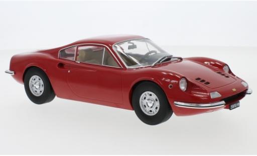 Modelauto Ferrari Dino GT 246 rood 1969 1/18 MCG