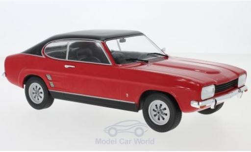 Modelauto Ford Capri 1600 MKI GT rood/zwart 1973 1/18 MCG