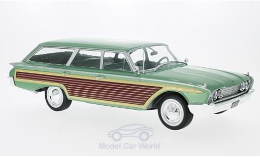 Modelauto Ford Country Squire Woody Wagon metallic groen/Holzoptik 1960 1/18 MCG
