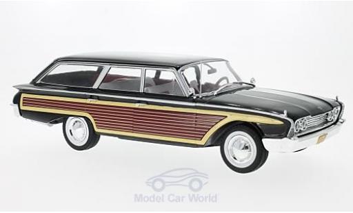 Modelauto Ford Country Squire Woody Wagon zwart/Holzoptik 1960 zonder dakreling 1/18 MCG