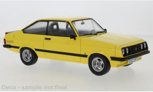 Modelauto Ford Escort RS 2000 MK II geel 1976 1/18 MCG