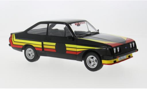 Modelauto Ford Escort RS 2000 MK II X-Pack zwart/Dekor 1977 1/18 MCG