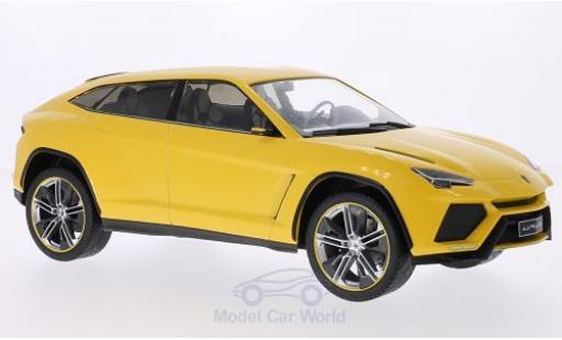 Modelauto Lamborghini Urus Concept metallic geel 2012 T&Atilde;&frac14;ren en Hauben gesloten 1/18 MCG