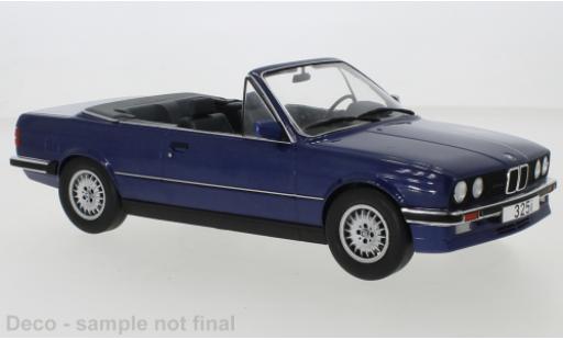 Modelauto Bmw 325 Cabriolet i (E30) metallic blauw 1985 1/18 MCG