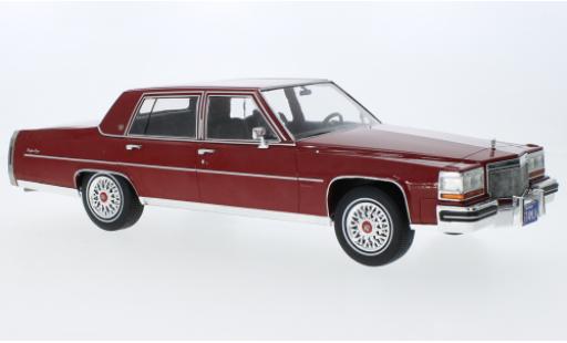Modelauto Cadillac Fleetwood Brougham metallic rood fonc&Atilde;&copy; 1982 1/18 MCG