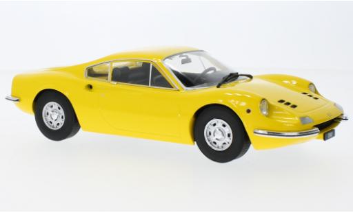 Modelauto Ferrari Dino GT 246 geel 1969 1/18 MCG